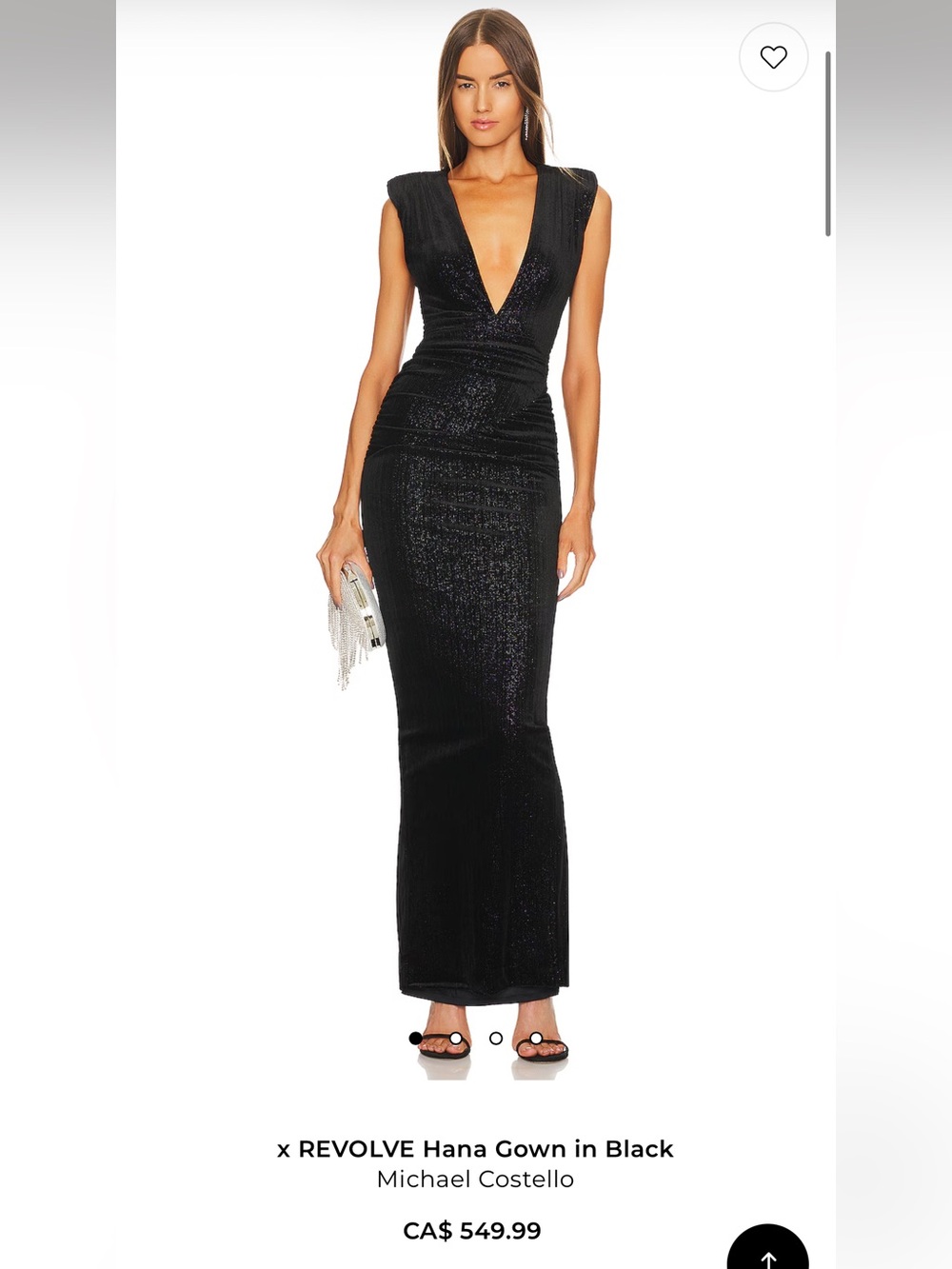 REVOLVE STUNNING BLACK HANA GOWN